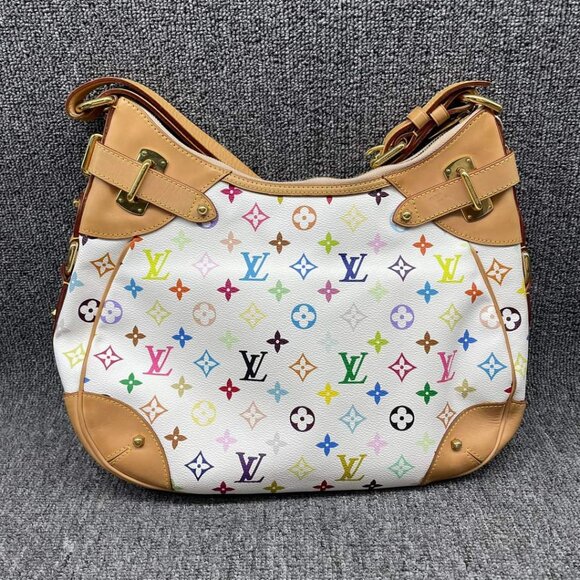 100% Authentic Louis Vuitton Greta Multicolor Hobo Shoulder Bag - Picture 2 of 14